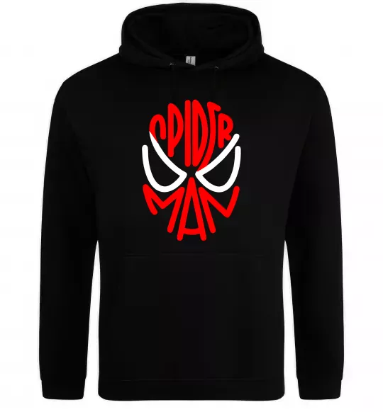 Жіноча толстовка (худі) Spider man обличчя Чорний фото