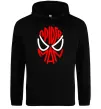 Жіноча толстовка (худі) Spider man обличчя Чорний Жіноча толстовка (худі) Spider man обличчя Чорний фото