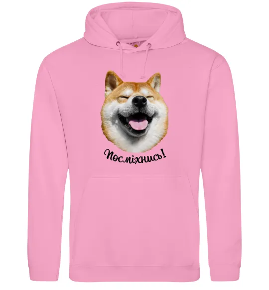 Жіноча толстовка (худі) Акіта-іну посміхнись Рожевий фото