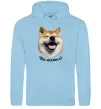 Жіноча толстовка (худі) Акіта-іну посміхнись Блакитний Жіноча толстовка (худі) Акіта-іну посміхнись Блакитний фото