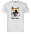 Чоловіча футболка Акіта-іну посміхнись Білий фото