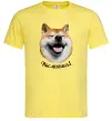 Чоловіча футболка Акіта-іну посміхнись Лимонний фото