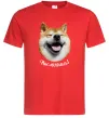 Чоловіча футболка Акіта-іну посміхнись Червоний фото