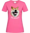 Женская футболка Акіта-іну посміхнись Ярко-розовый фото