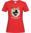 Женская футболка Акіта-іну посміхнись Красный фото