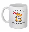 Чашка керамічна It`s not a fox it`s a shiba inu Білий Чашка керамічна It`s not a fox it`s a shiba inu Білий фото