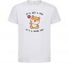 Детская футболка It`s not a fox it`s a shiba inu Белый фото