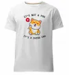 Мужская премиум футболка It`s not a fox it`s a shiba inu Белый фото