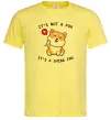 Мужская футболка It`s not a fox it`s a shiba inu Лимонный фото