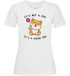 Женская футболка It`s not a fox it`s a shiba inu Белый фото