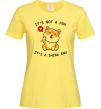 Женская футболка It`s not a fox it`s a shiba inu Лимонный фото