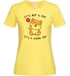 Женская футболка It`s not a fox it`s a shiba inu Лимонный фото