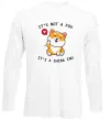 Лонгслив It`s not a fox it`s a shiba inu Белый фото
