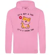 Мужская толстовка (худи) It`s not a fox it`s a shiba inu Розовый фото
