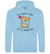 Мужская толстовка (худи) It`s not a fox it`s a shiba inu Голубой фото