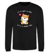 Світшот It`s not a fox it`s a shiba inu Чорний фото
