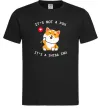 Мужская футболка It`s not a fox it`s a shiba inu Черный фото