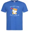 Мужская футболка It`s not a fox it`s a shiba inu Ярко-синий фото