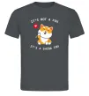 Мужская футболка It`s not a fox it`s a shiba inu Графит фото