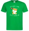 Мужская футболка It`s not a fox it`s a shiba inu Зеленый фото