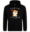 Мужская толстовка (худи) It`s not a fox it`s a shiba inu Черный фото