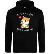 Женская толстовка (худи) It`s not a fox it`s a shiba inu Черный фото