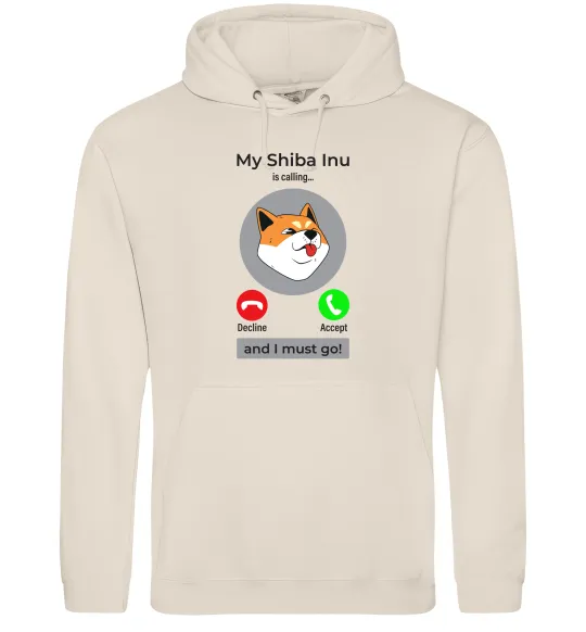 Женская толстовка (худи) Shiba Inu is calling Таш фото