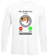 Лонгслів Shiba Inu is calling Білий фото