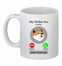 Чашка керамическая Shiba Inu is calling