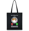 Еко-сумка Shiba Inu is calling Чорний фото