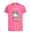 Дитяча футболка Shiba Inu is calling Яскраво-рожевий фото