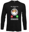 Лонгслів Shiba Inu is calling Чорний фото