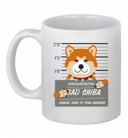 Чашка керамическая Bad shiba