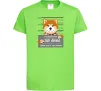 Детская футболка Bad shiba Лаймовый фото