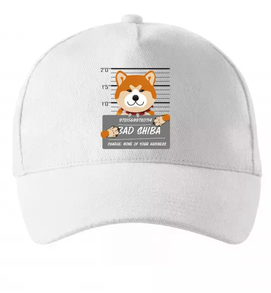 Кепка Bad shiba Белый фото