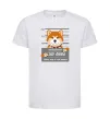 Дитяча футболка Bad shiba Білий фото