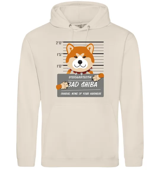 Мужская толстовка (худи) Bad shiba Таш фото