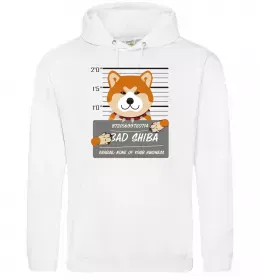 Женская толстовка (худи) It`s not a fox it`s a shiba inu Серый меланж фото