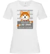 Женская футболка Bad shiba Белый фото