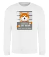 Свитшот Bad shiba Белый фото