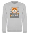 Свитшот Bad shiba Серый меланж фото