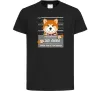 Детская футболка Bad shiba Черный фото