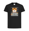 Дитяча футболка Bad shiba Чорний фото