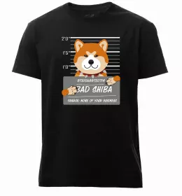 Мужская премиум футболка Сіба-іну в тренді Белый фото