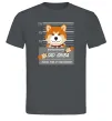 Мужская футболка Bad shiba Графит фото