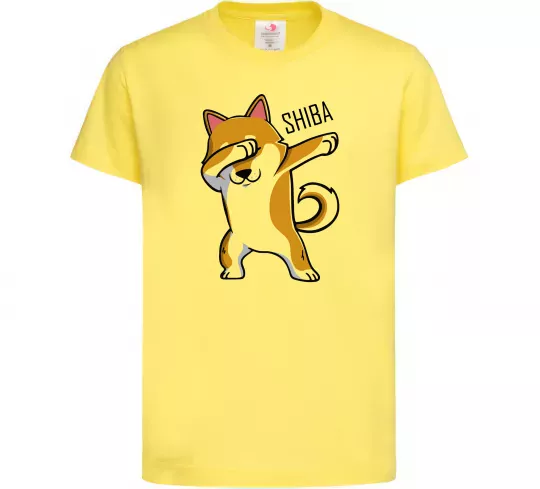 Детская футболка Сіба-іну в тренді Лимонный фото