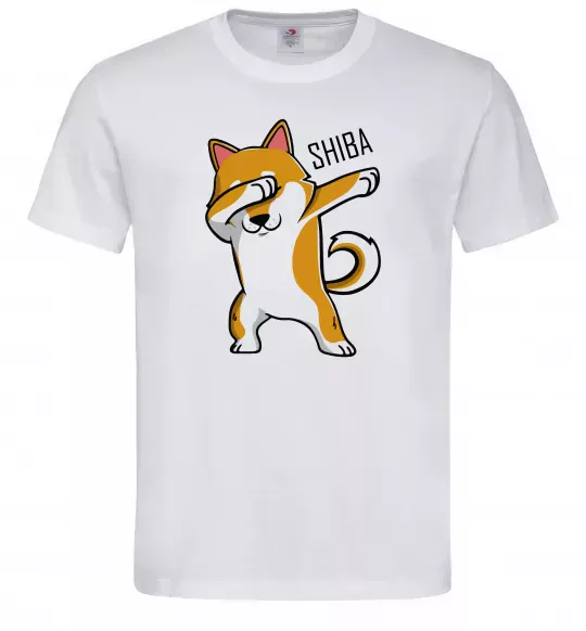 Чоловіча футболка Сіба-іну в тренді Білий фото
