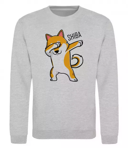 Свитшот Сіба-іну в тренді Серый меланж фото