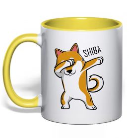 Чашка з кольоровою ручкою Сіба-іну в тренді