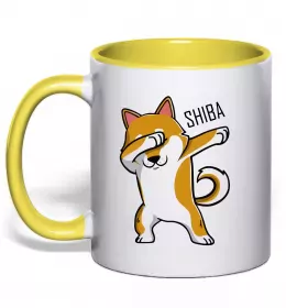 Чашка с цветной ручкой